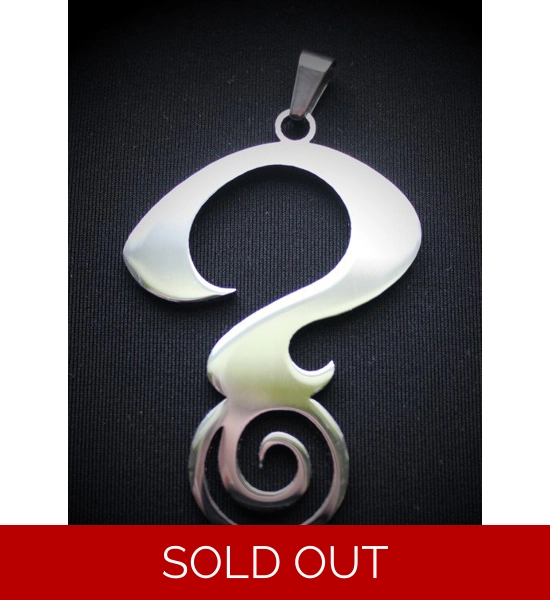 3" Insane E Question Mark Logo Stainless Steel Charm